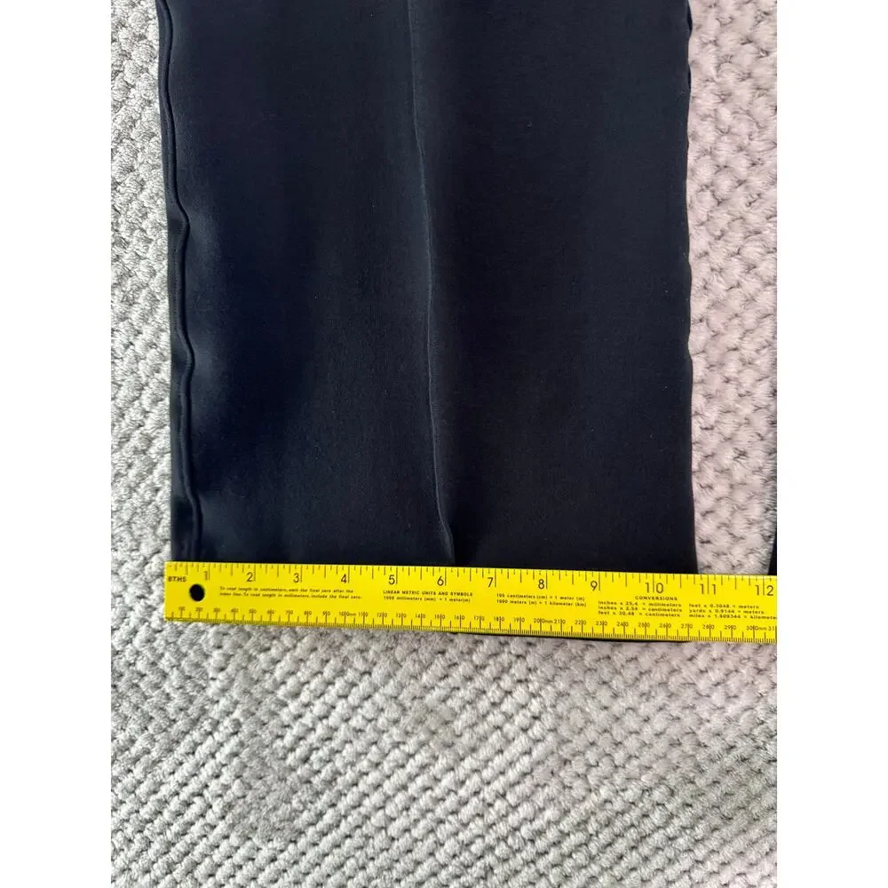 Spanx Perfect Fit Ponte Flare Leg Pants Women S Black 29.5 Inseam High Rise